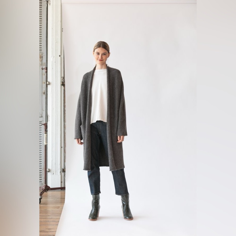 Lauren Manoogian Baby Alpaca Roll Cardigan